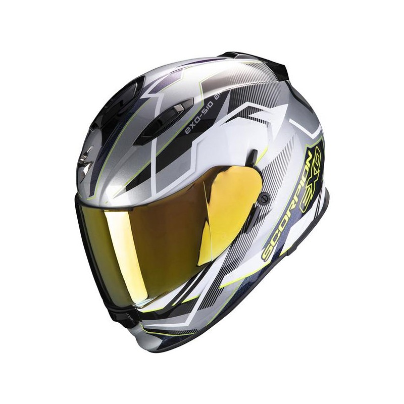 51-314-260-05-EXO-510 AIR BALT ARGENT-BLANC-JAUNE FLUO