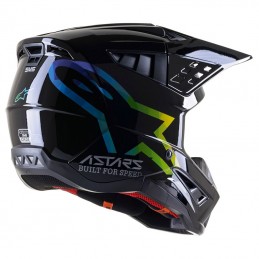 ALPINESTARS S-M5 COMPASS BLACK SILVER HUE GLOSSY dos