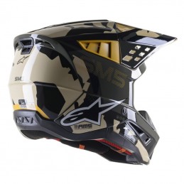ALPINESTARS S-M5 ROVER SAND TANGERINE CAMO GLOSSY dos