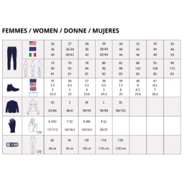 guide des tailles overlap femme